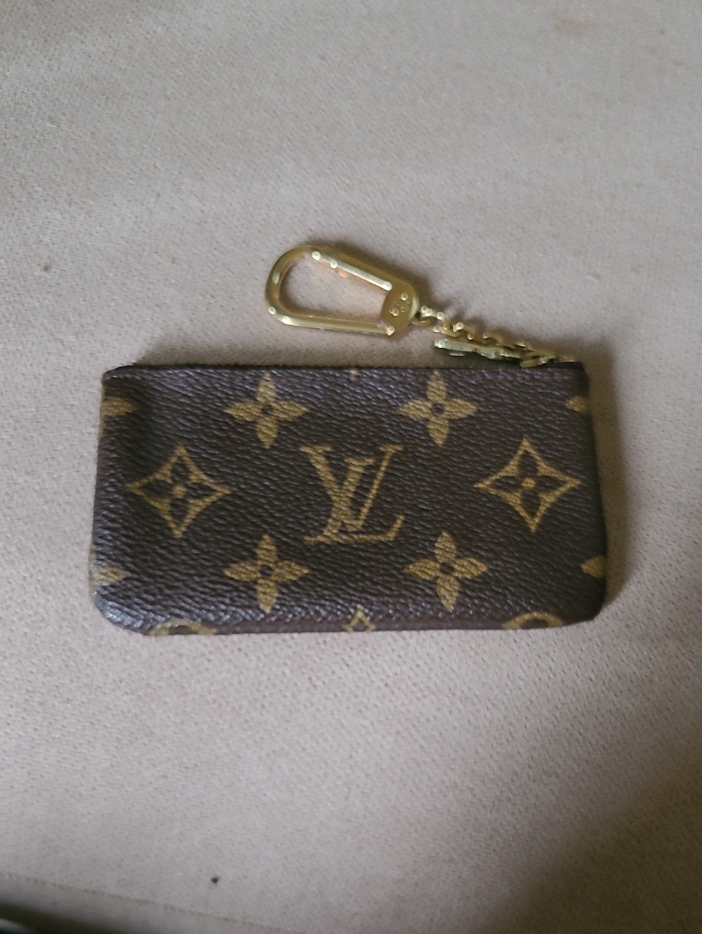 Louis Vuitton Monogram Key & Card Holder in Brown with Gold Hardware